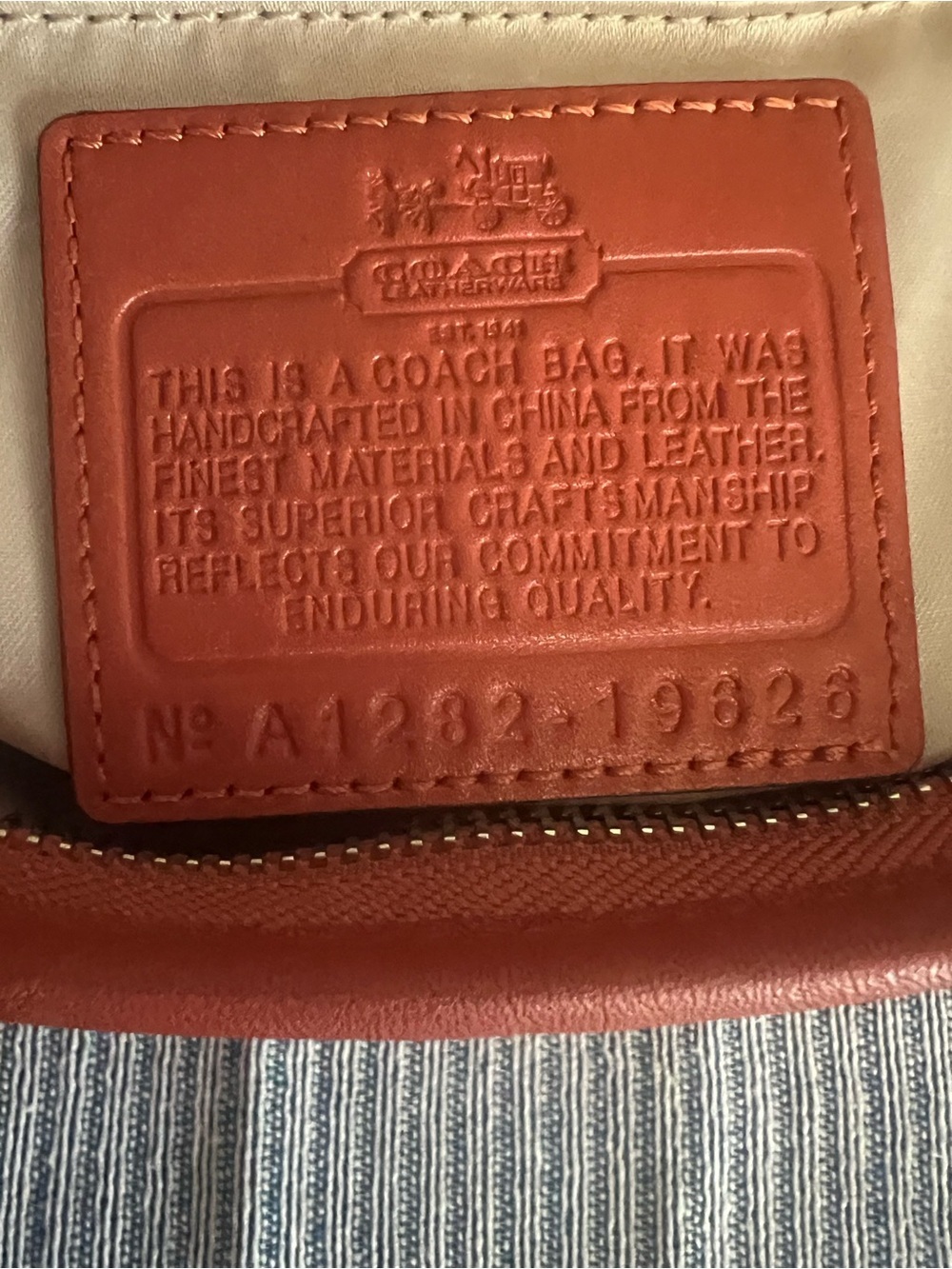 Coach Madison Tossed Lace Lindsey Orange Leather Satchel HTF - Picture 6 of 14